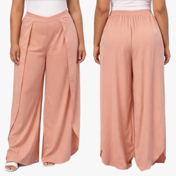 Cato Pants - ➕ NWT Cato Coral Orange Light Weigh Wide Leg Pants Womens Plus Size 18/20